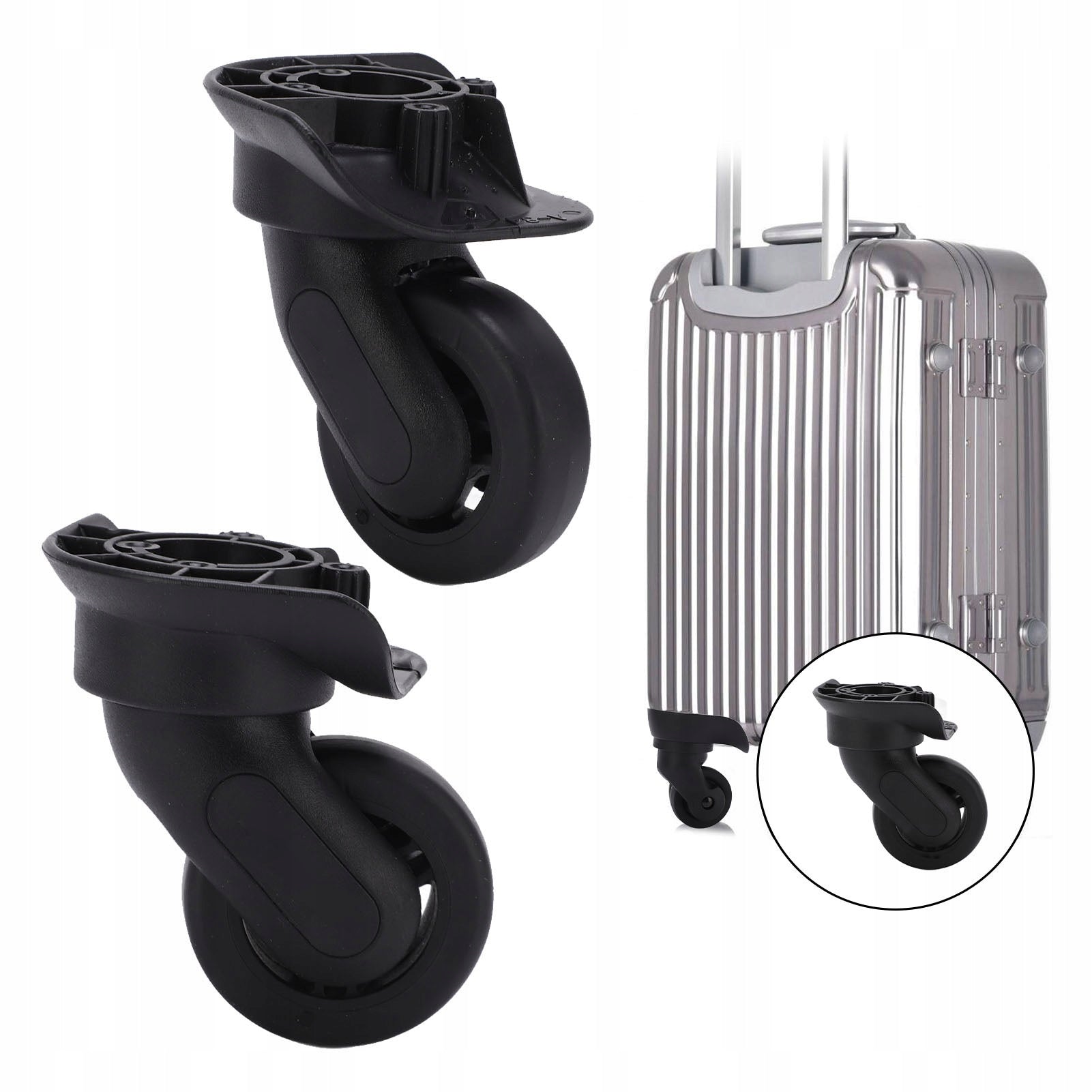 2 PCS PRESSURE RESISTANT SUITCASE WHEEL A84
