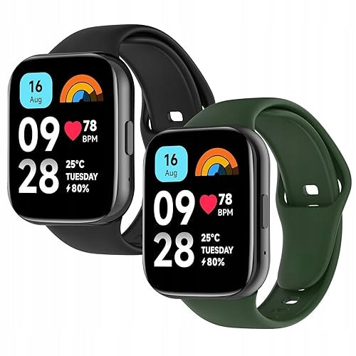 2 PCS STRAP COMPATIBLE WITH XIAOMI REDMI WATCH 3 ACTIVE silicone