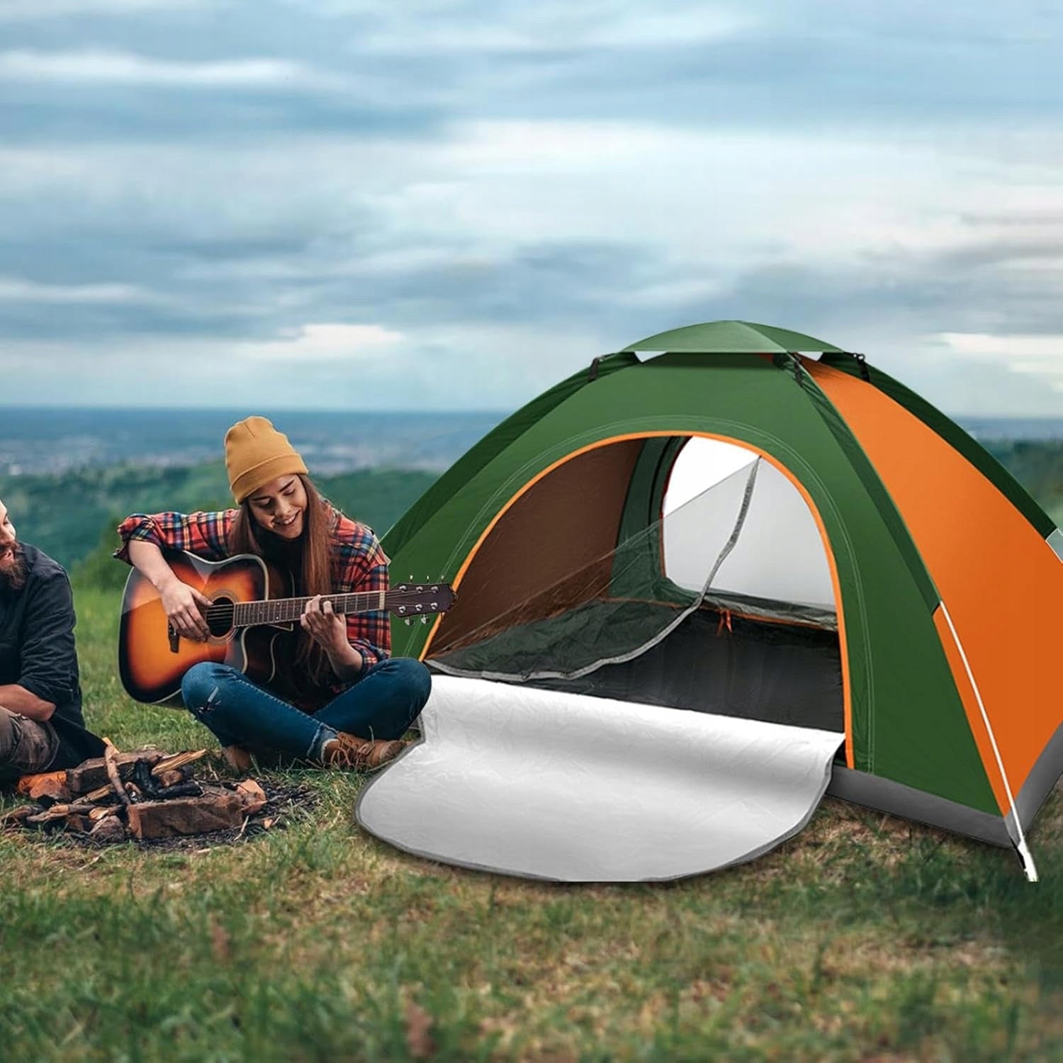 2-PERSON SELF-ASSEMBLY Camping TENT WATERPROOF LIGHTWEIGHT Brand no brand