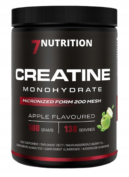 2 PIECES - 7NUTRITION Creatine Monohydrate Green apple - Creatine - (500 g)