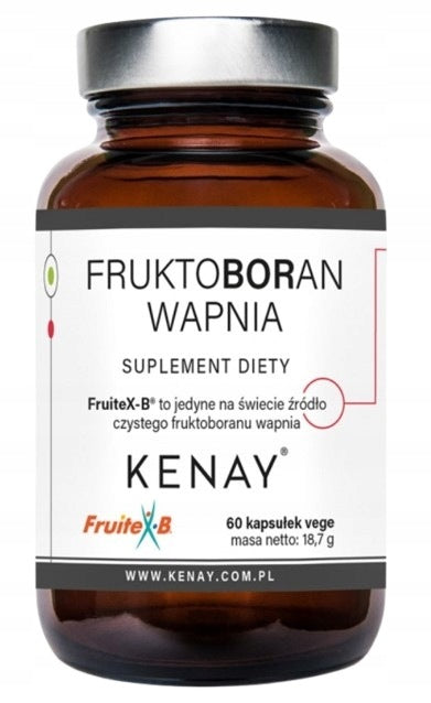 2 PIECES - KENAY FruiteX-B calcium fructoborate (60 caps.)