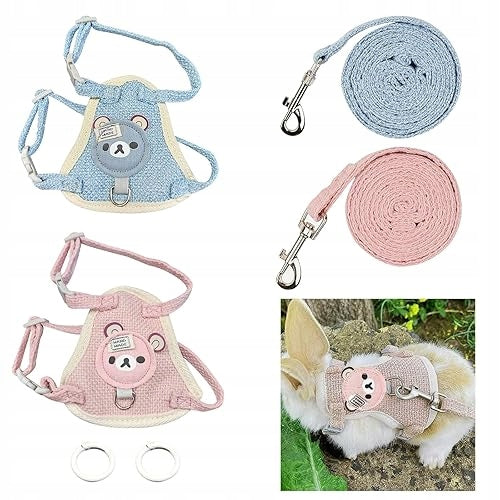 2 PIECES LEASH FOR RABBIT CATS AND OTHER SMALL PETS ART