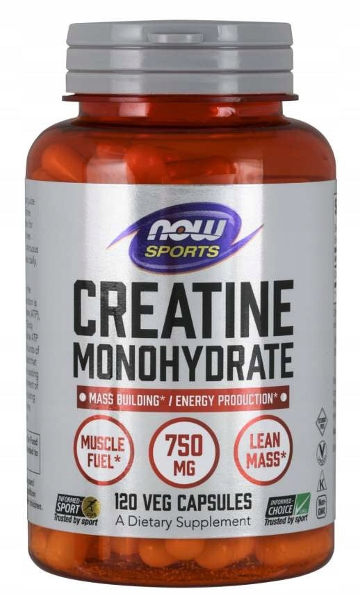 2 PIECES - NOW FOODS Creatine Monohydrate -Creatine Monohydrate 750mg (120ka