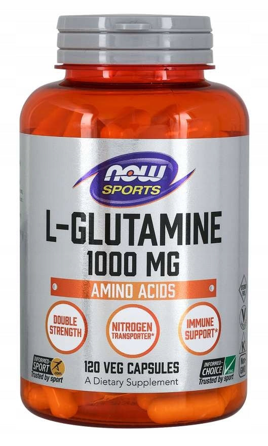2 PIECES - NOW FOODS L-Glutamine (120 caps.)