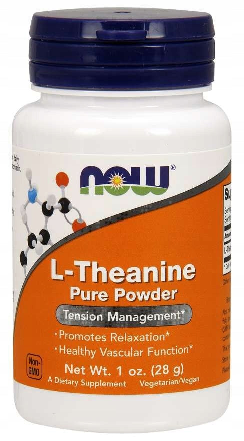 2 PIECES - NOW FOODS L-Theanine Pure Powder - L-Theanine (28 g)