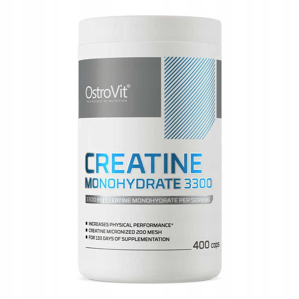 2 PIECES - OSTROVIT Creatine Monohydrate 3300 mg (400 caps.)