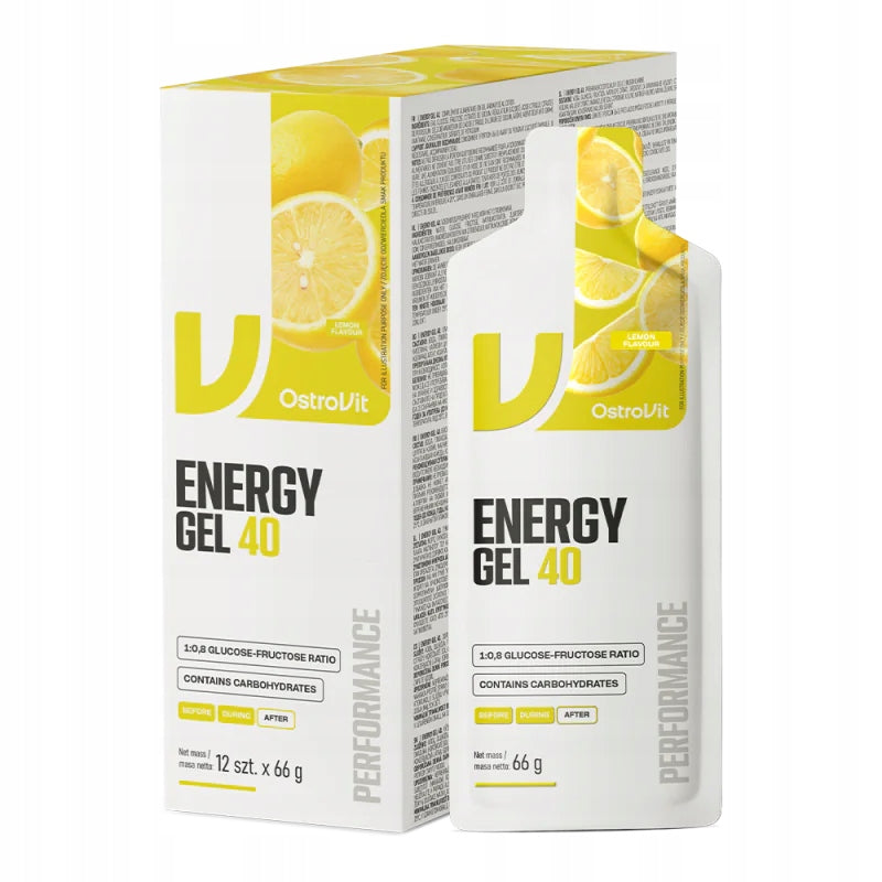 2 PIECES - OSTROVIT Energy Gel 40 - lemon (12 x 66 g)