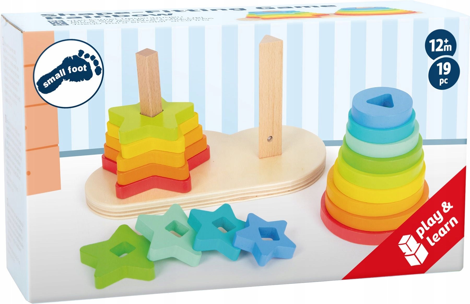 Kleine Fuß-Stehpyramide 19-tlg 