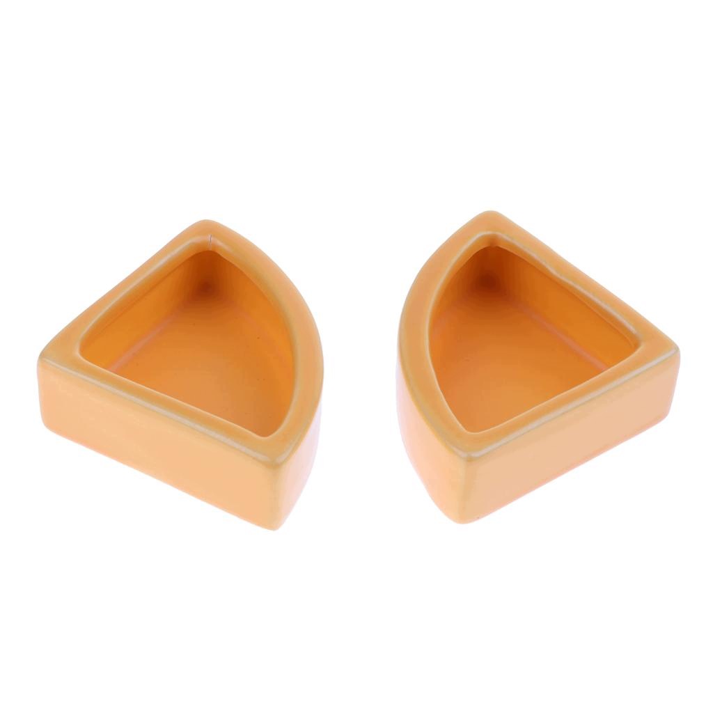 2 Pack Ceramics Bowls/dish Gecko,s, Orange Angle M