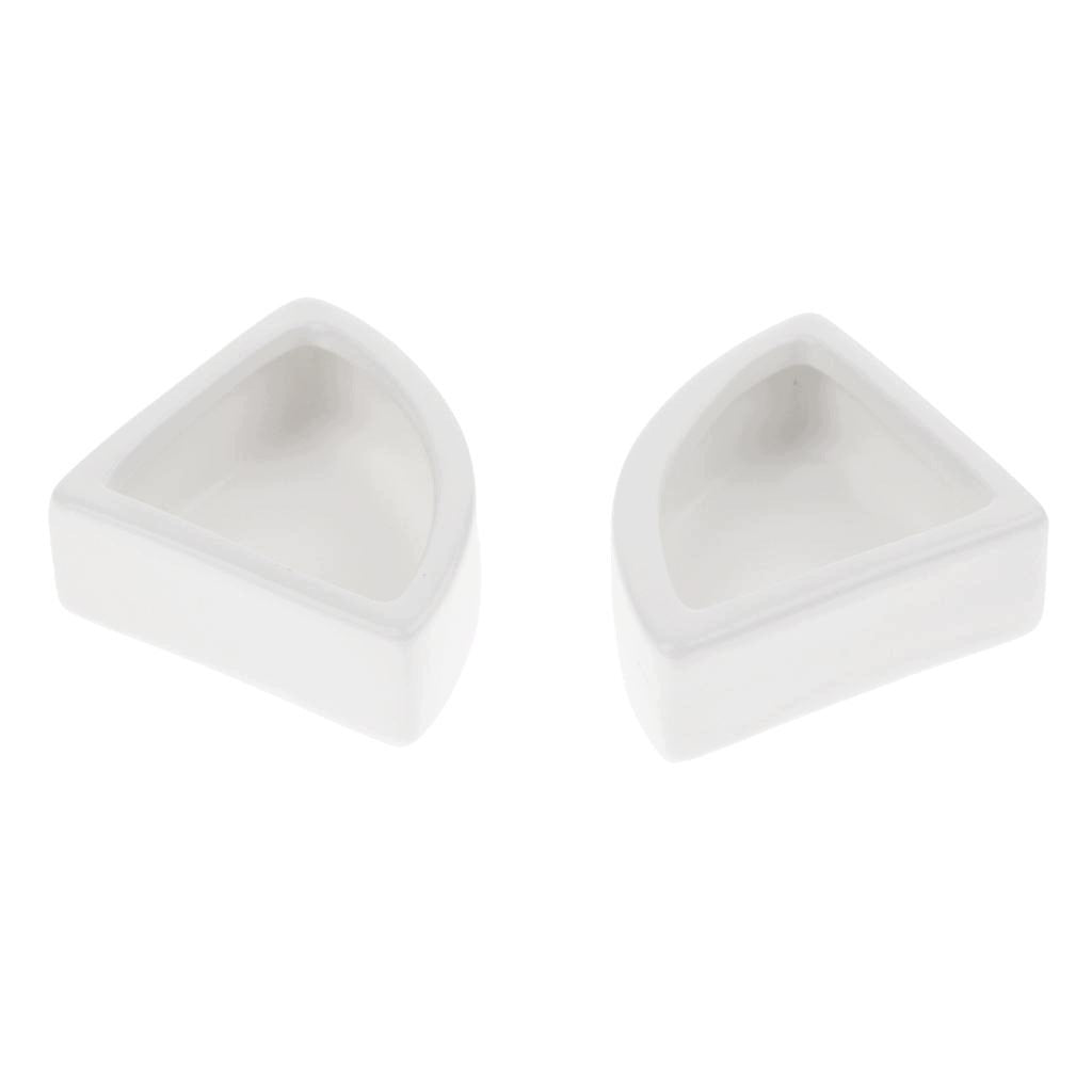 2 Pack Ceramics Bowls/dish Gecko,s, White Angle M