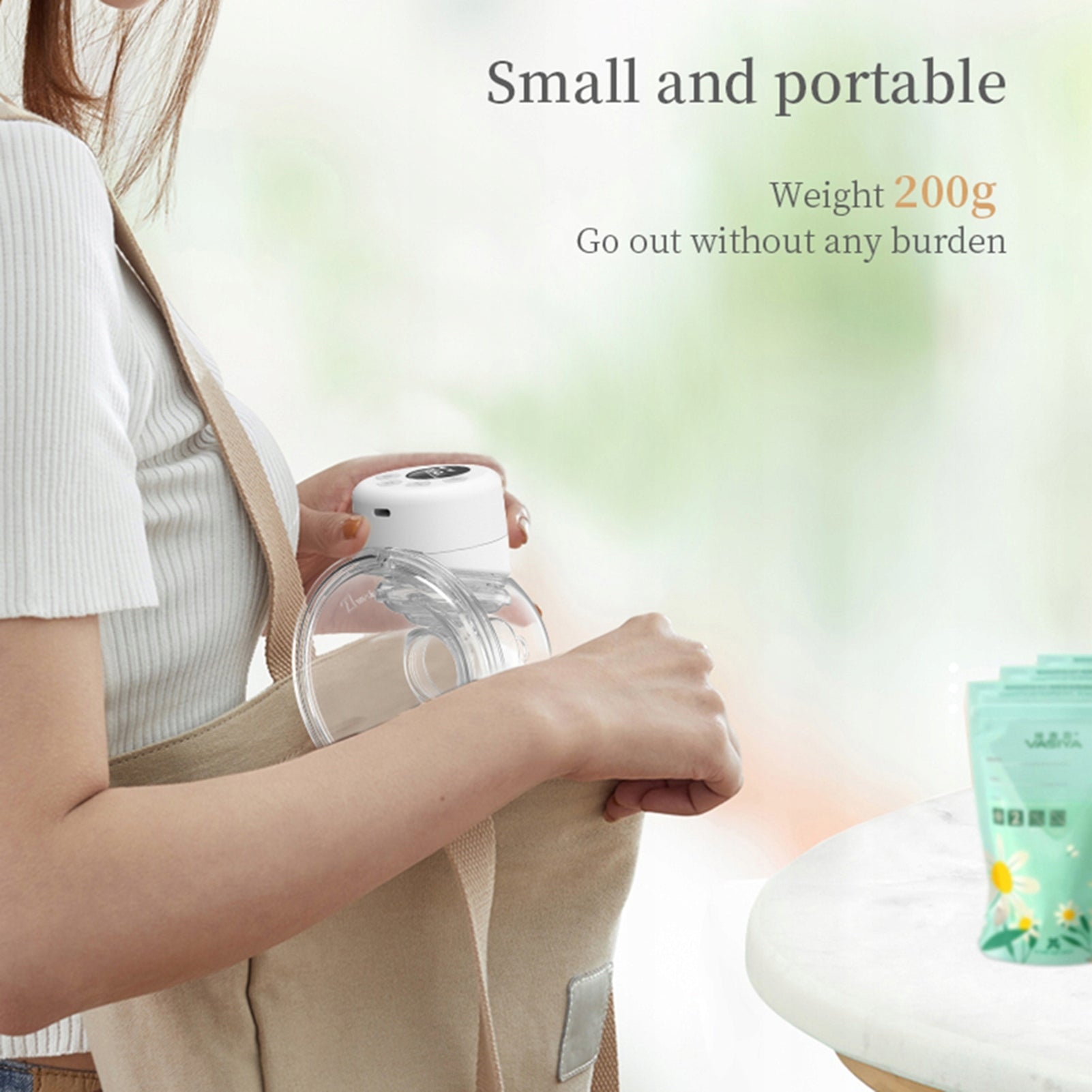 2-Pack Electric Chest Pump Quiet Invisible Hands Free L4 Medical device no