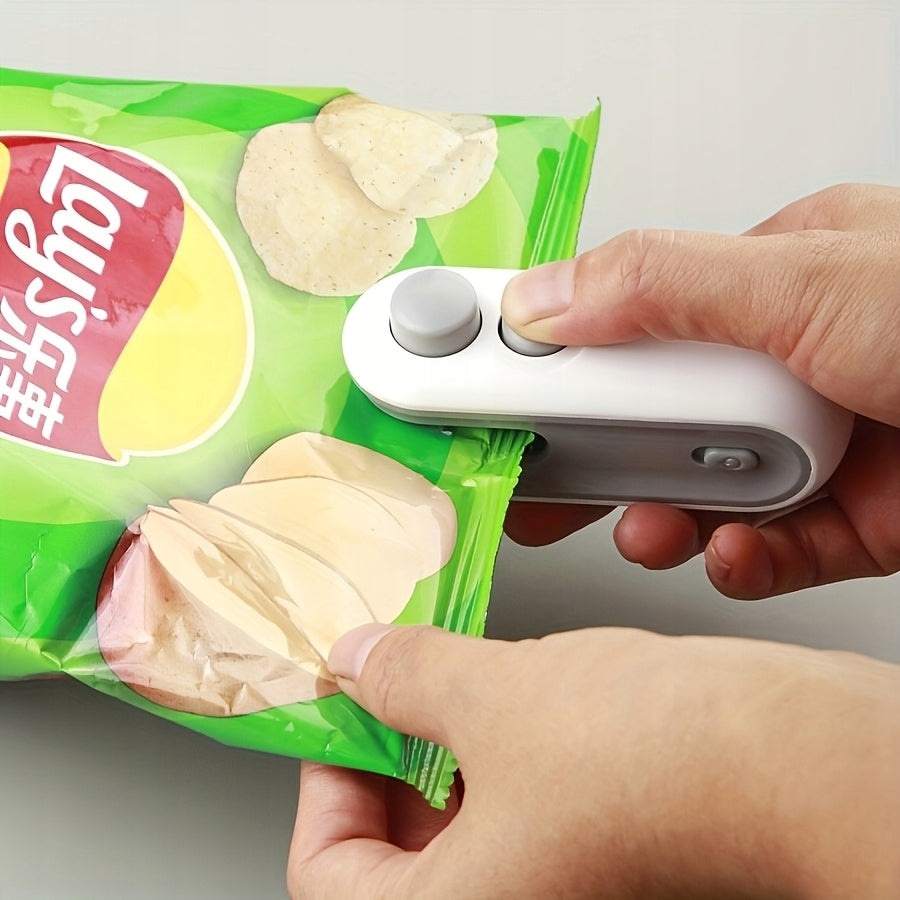 2-Pack USB Snack Bag Sealer, Magnetic Freshness Lock for Chips & Cookies Manufacturer code MIN-658
