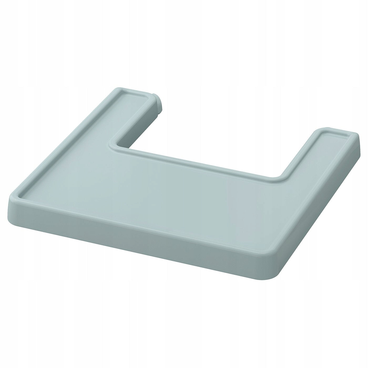 2 Pcs Gray Blue Feeding Chair Tray Color blue