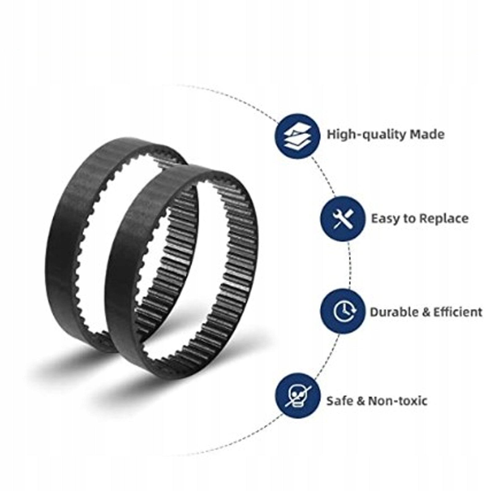 2 Pcs Vacuum Cleaner Strap Rubber Elastic Manufacturer code 17046731891