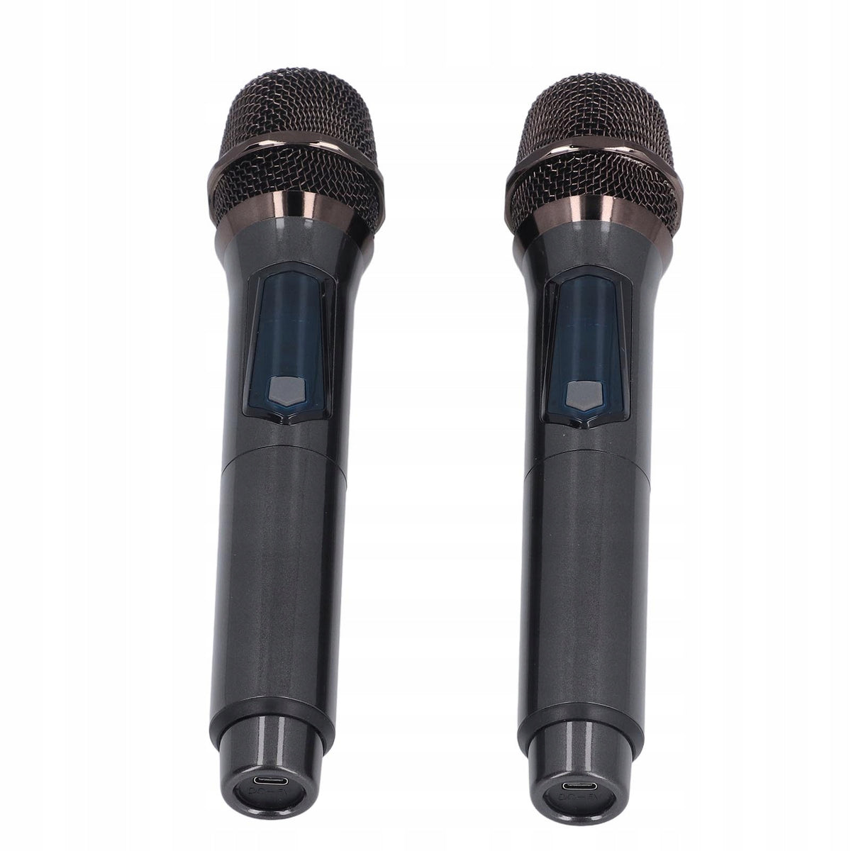 2 Pcs Wireless Microphones with Receiver LED Screen Handheld E2 Kit