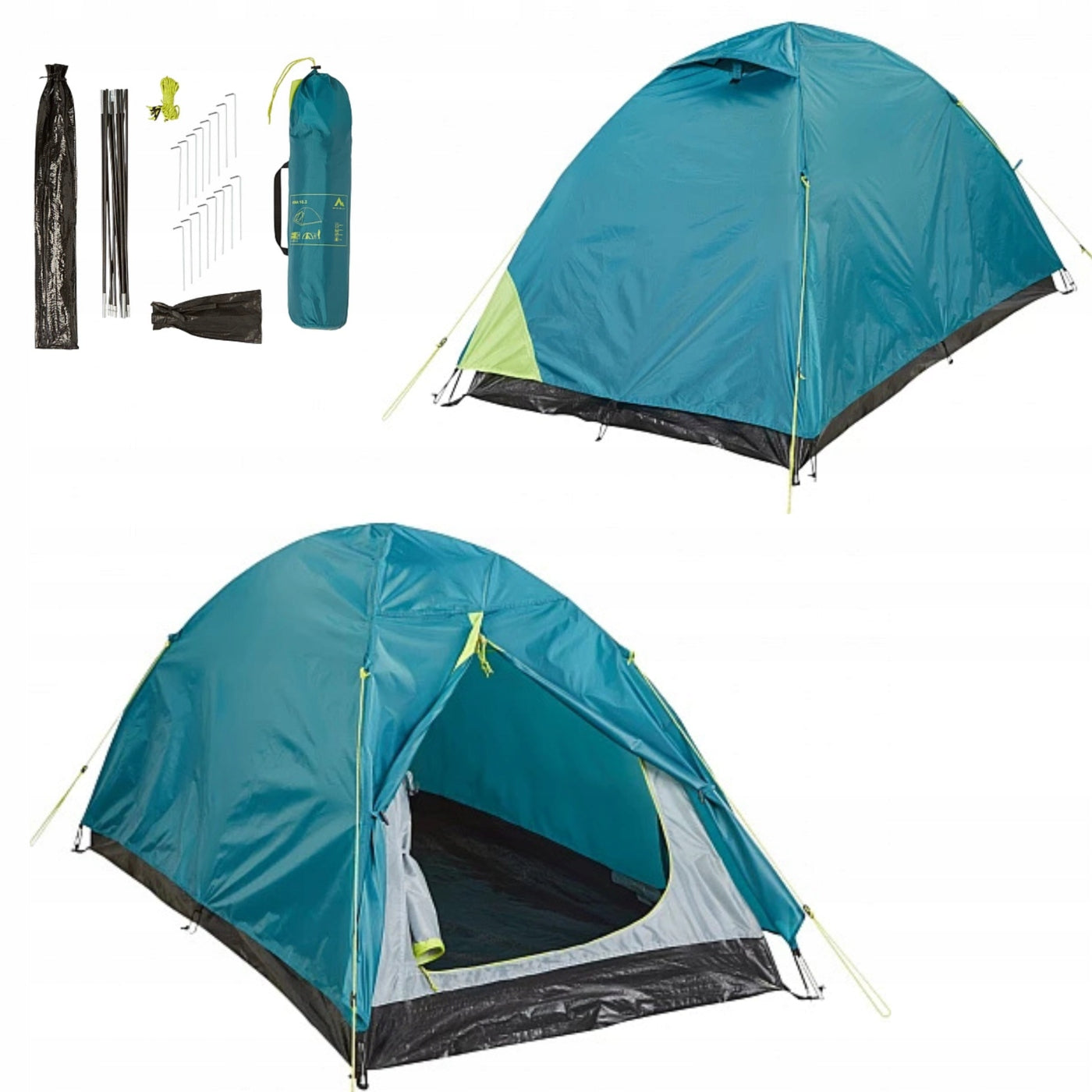 2-Person Hiking Tent McKinley Vega Waterproof for Camping 2os