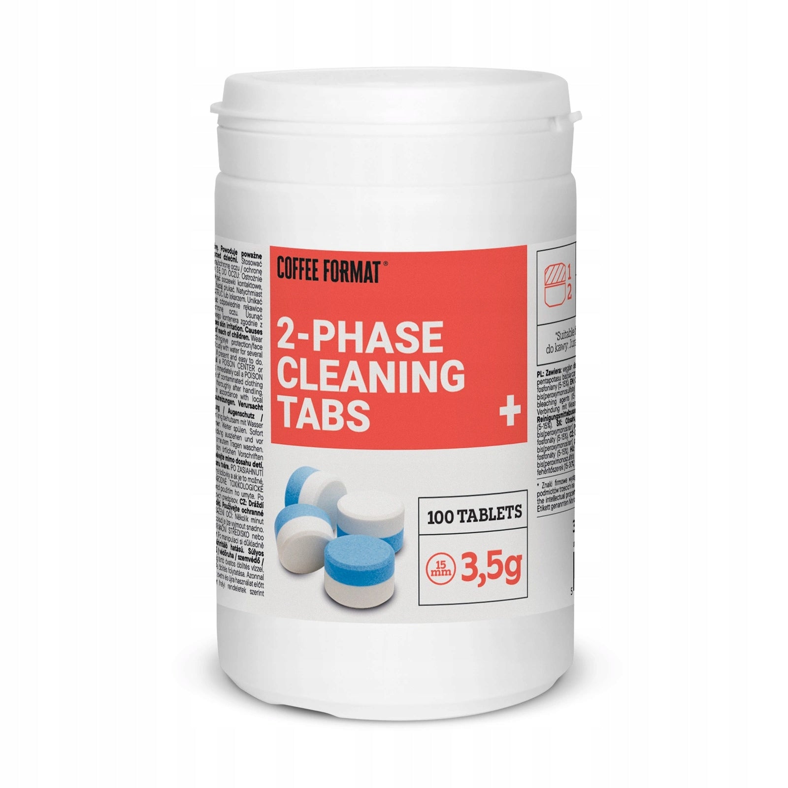 2-Phase Cleaning Tablets for Jura and Coffee Format 100 x 3,5g EAN (GTIN) 5906935320518