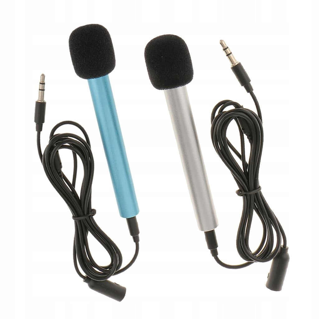 2 Piece 3.5mm Studio Wired Handheld, Karaoke For Mobile
