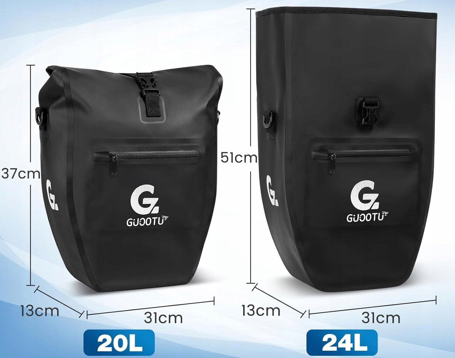 2-Piece Luggage Bag Set 48L Waterproof GUOOTU Manufacturer code B0CZP7WWYW