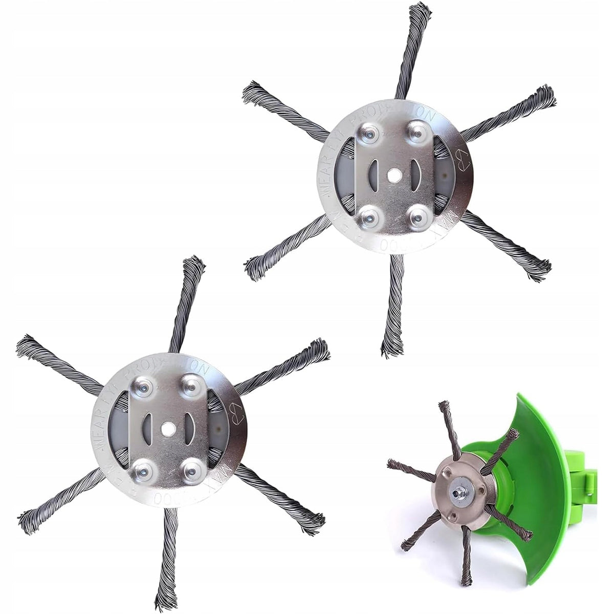 2-Piece Weed Trimmer, Steel Wire Grass Head Diameter 50 mm