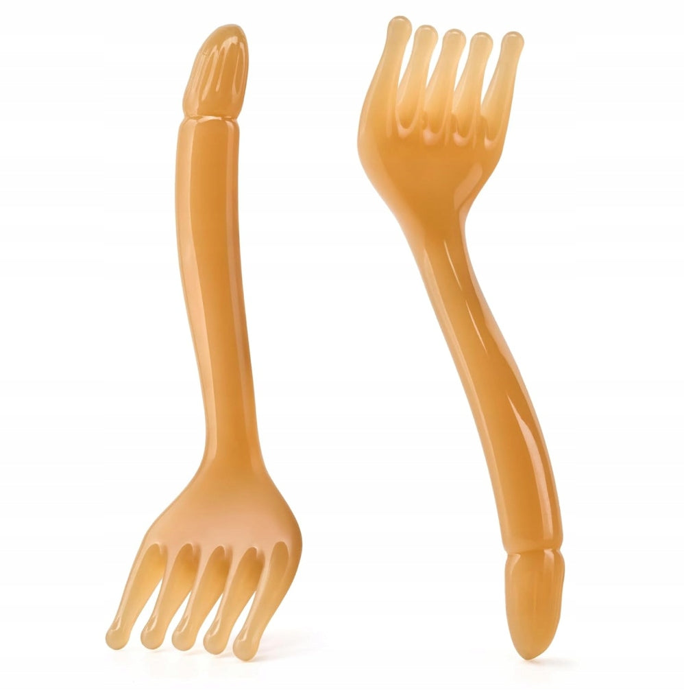 2 Pieces Handheld Neck Scalp Massager