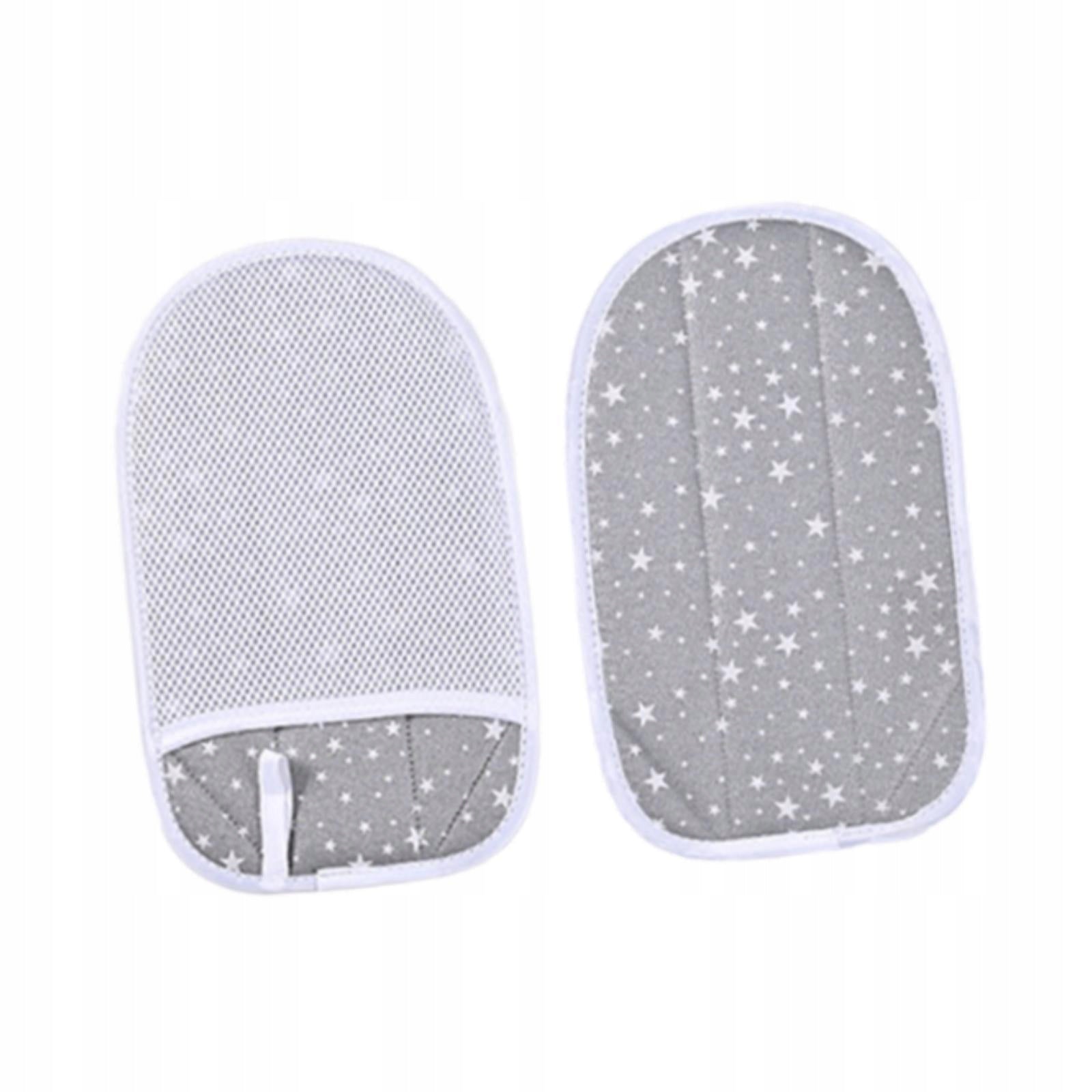 2 Pieces Ironing Gloves Mini Steam Ironing Board for Collar round head