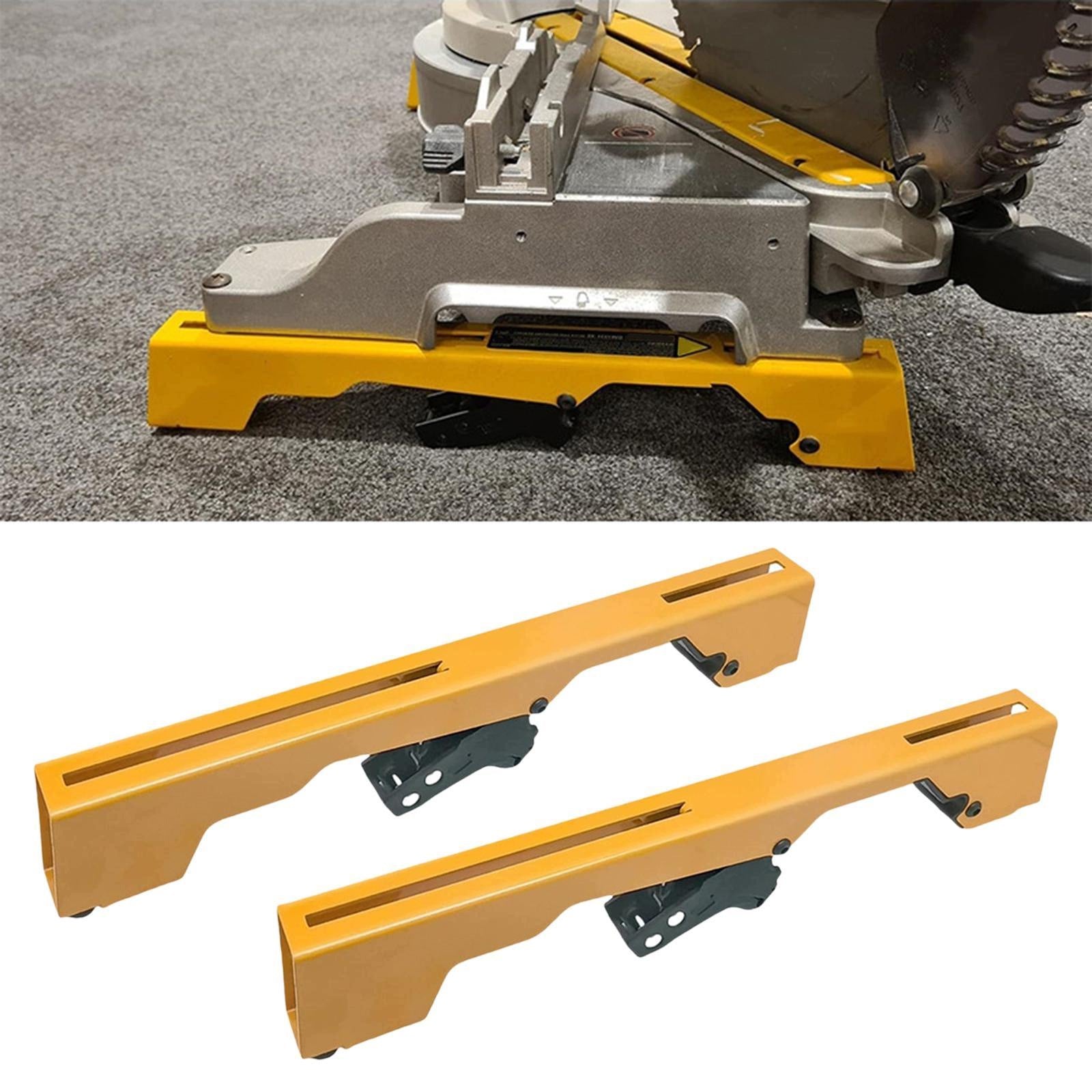 2 Pieces Miter Saw Mount Brackets Replacement Part Alloy Steel Construction Packaging status original
