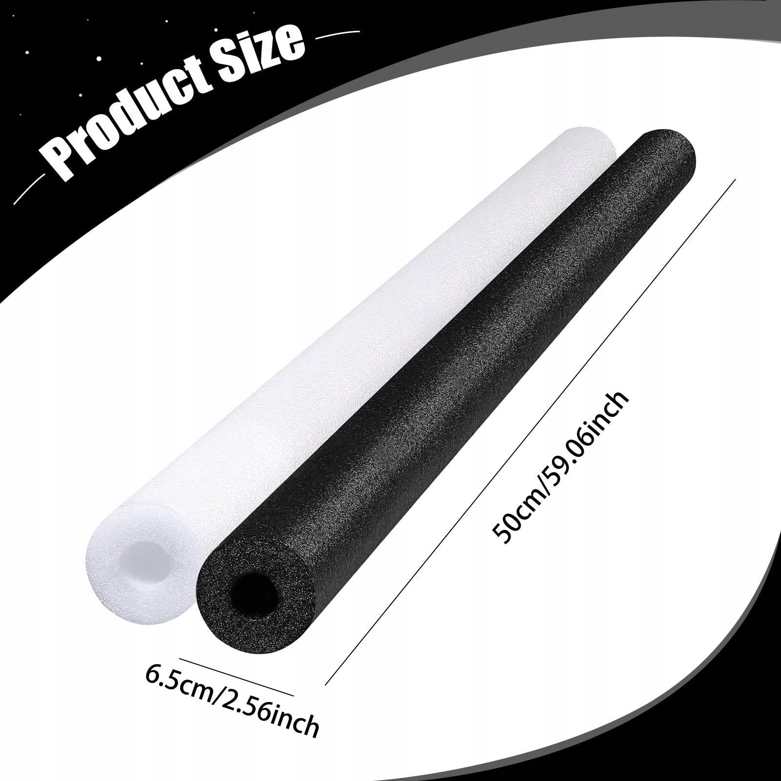 2 Pieces Pool Noodles 59 inch Multipurpose Reusable Buoyant Floats Swimming Packaging status original