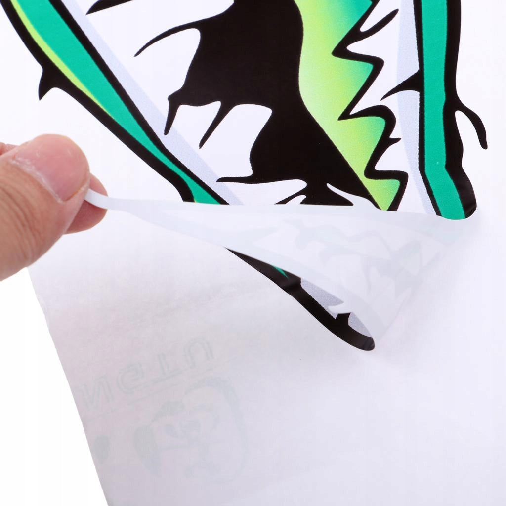 2 Pieces Waterproof Mouth sticker for decals for Kayak Canoe Fishing Green Number of seats not specified