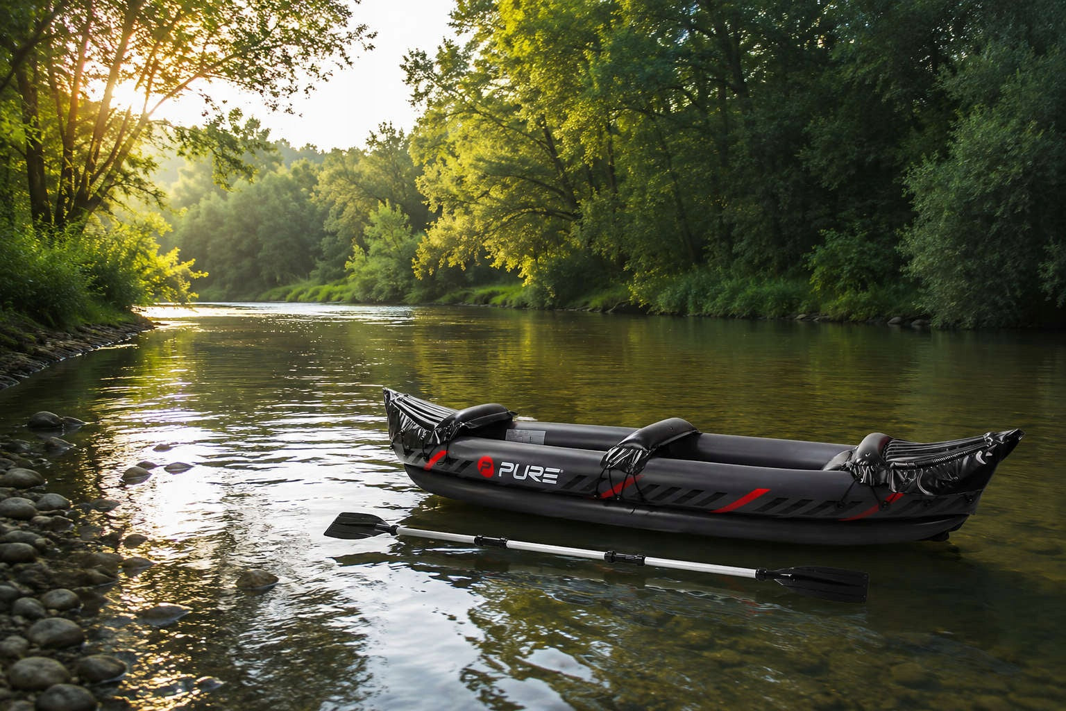2 SEATER PUMPED KAYAK WITH PADDLE XPRO Pure4Fun 325CM