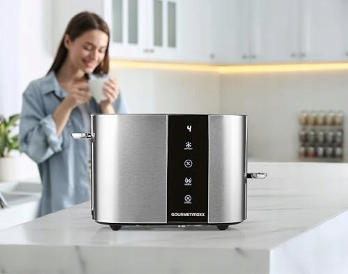 2 SLICES STAINLESS STEEL TOASTER 6 DEGREES BAKING FOR FAMILY Brand no brand