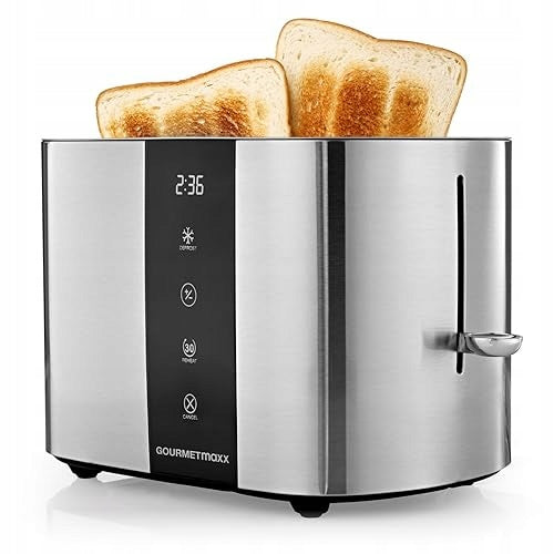 2 SLICES STAINLESS STEEL TOASTER 6 DEGREES BAKING FOR FAMILY