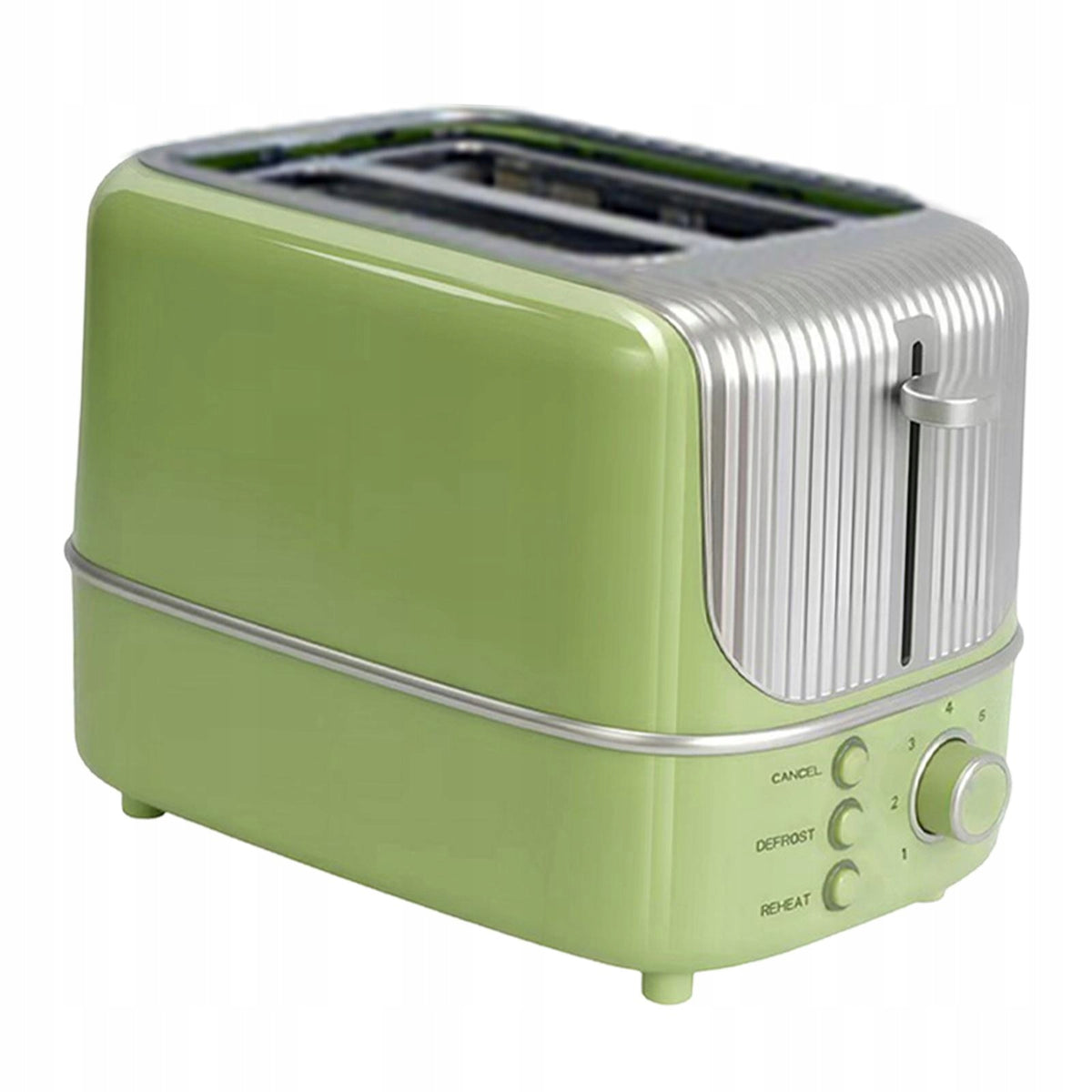 2 Slice Toaster, Compact Home Use Small Kitchen Appliance for Green