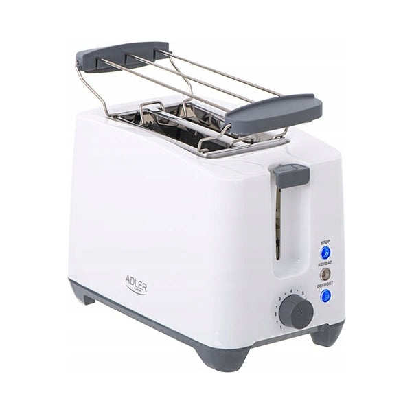 2-Slice Toaster Oven 1000W 7 Toasting Levels Rack Adler AD 3216