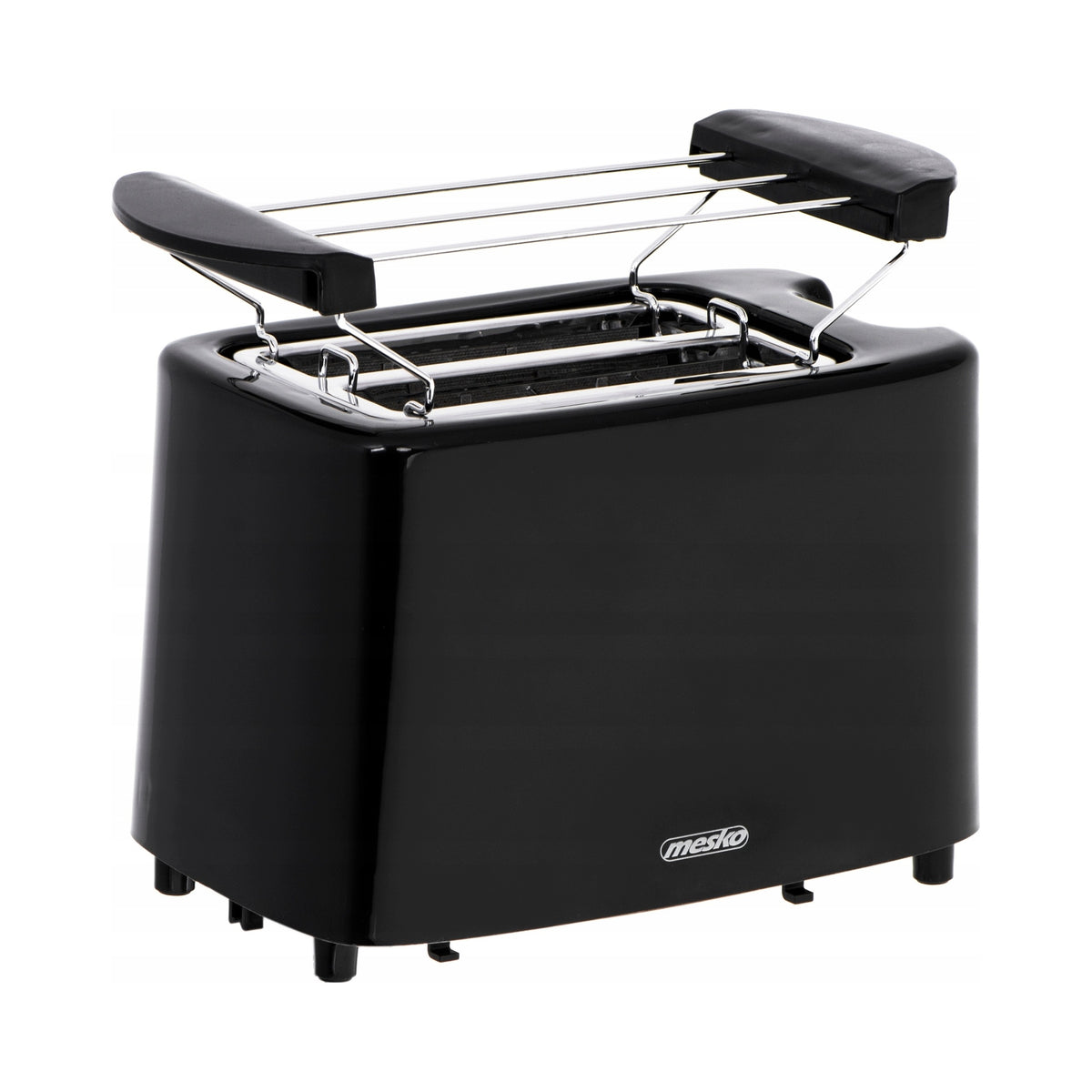 2-Slice Toaster Oven 900W Black Mesko 6-Level Power Adjustment