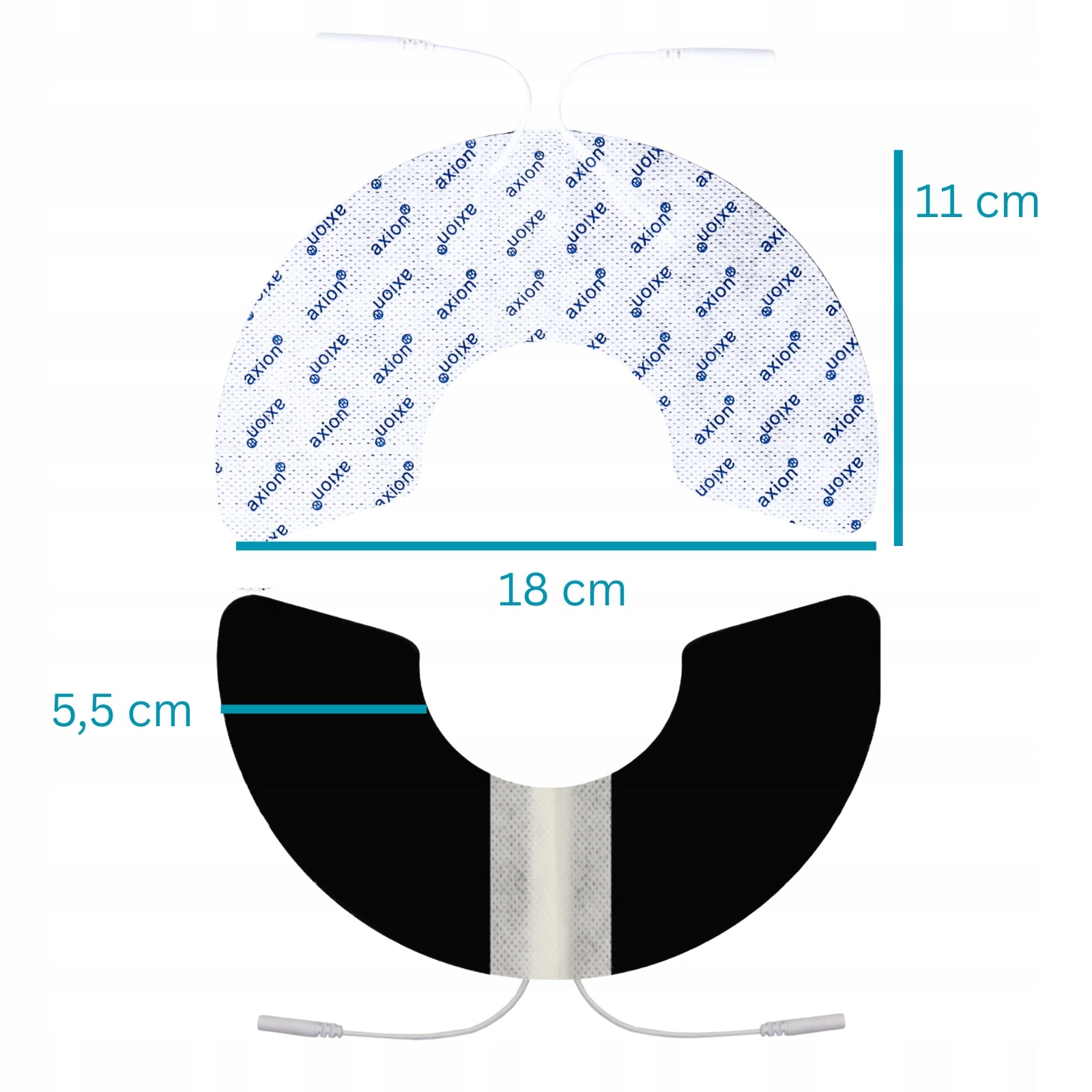 2 TENS gel electrodes for knee pain for electrostimulator pin 2mm axion Medical device yes
