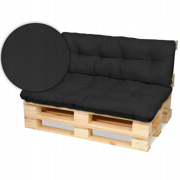 2 THICK PALLET CUSHIONS seat 120x80 backrest 120x38 GARDEN cushions Manufacturer code 5900354610441