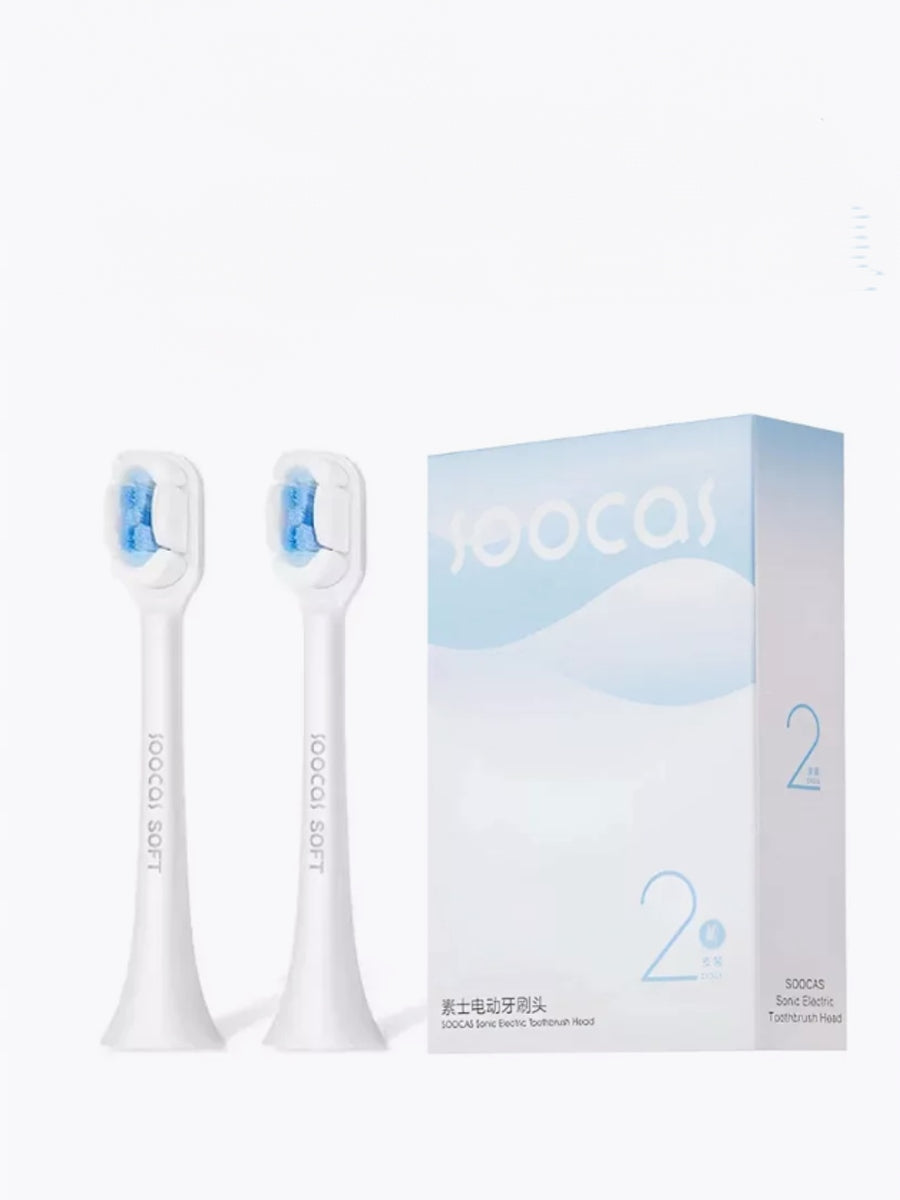 2 Tips Soocas SOFT for toothbrushes X1 X3 X3U D3 V1 X5 Original