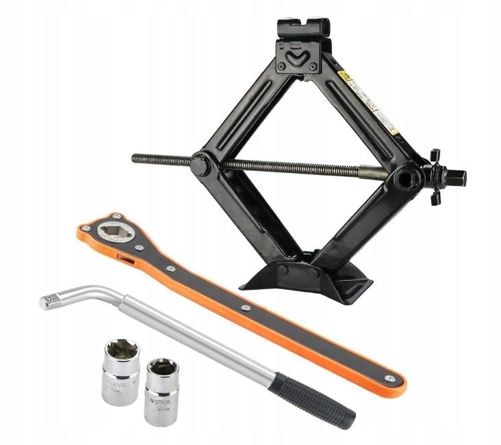 2 Ton Scissor Lift with Ratchet Handle Wrench for Levator Wheels