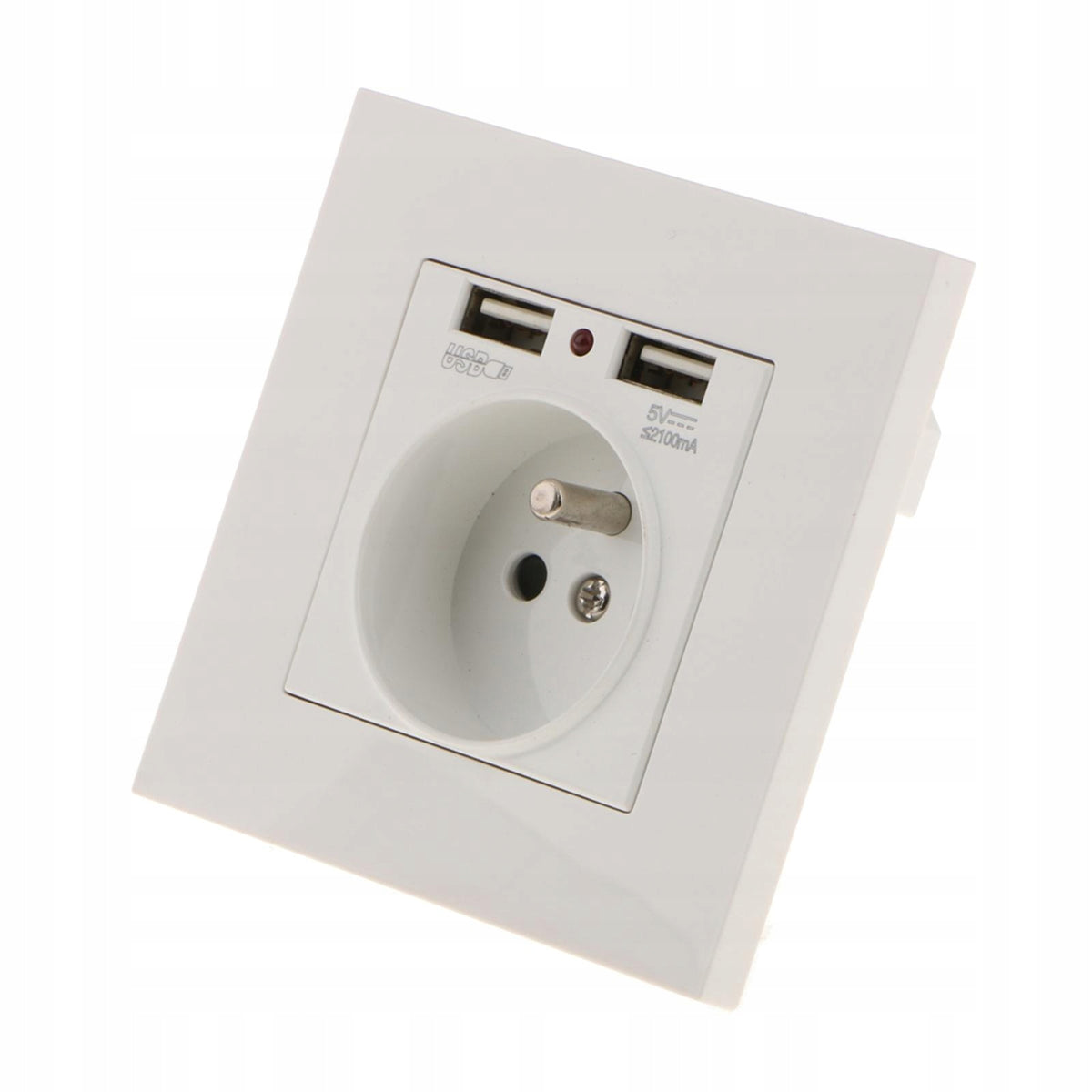 2 USB ports with USB + Standard port
