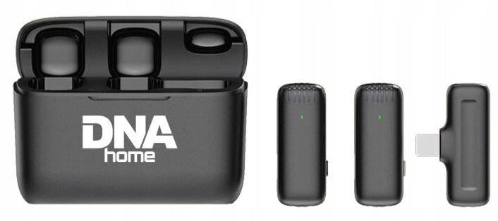 2 WIRELESS MICROPHONES FOR RECORDING AUDIO TO YOUR SMARTPHONE USB-C PHONE
