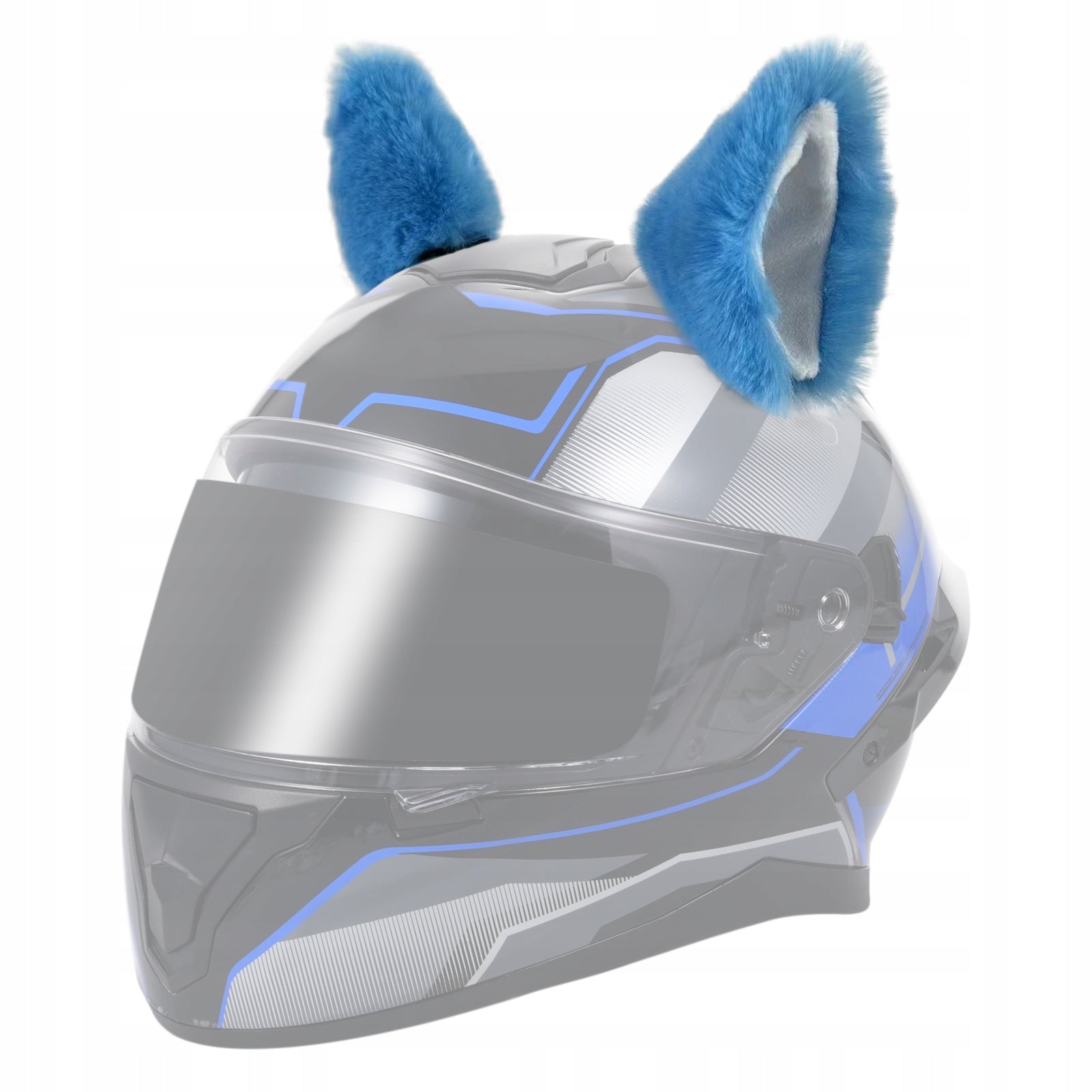 2 X CAT EARS MOTORCYCLE HELMET ORNAMENT FOR BICYCLE HELMET
