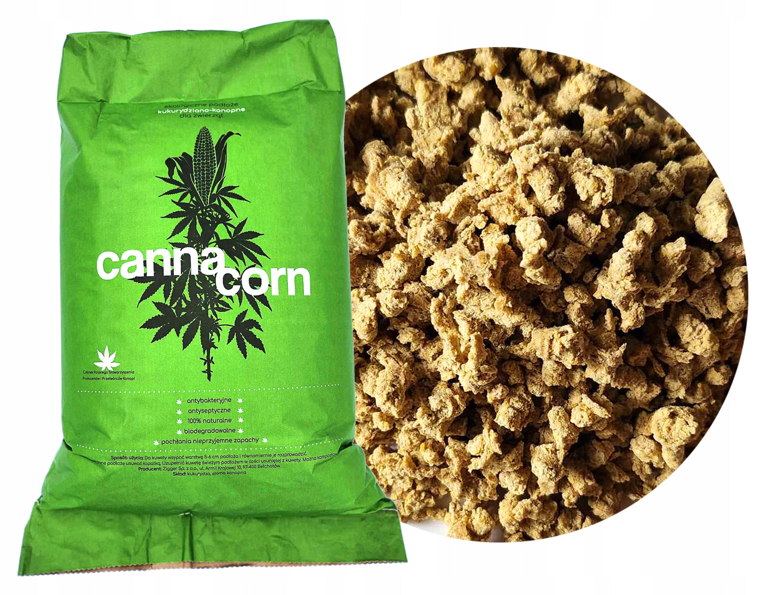 2 X CAT LITTER CORN HEMP CANNACORN COARSE 7L EAN (GTIN) 5905858062680