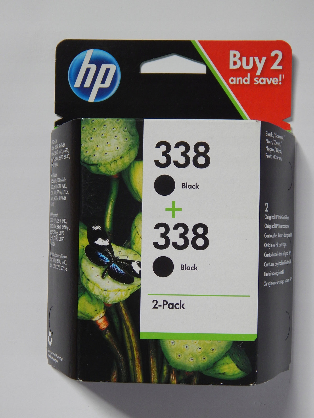 2 X HP 338 CB331EE black ink (black) TWIN Original