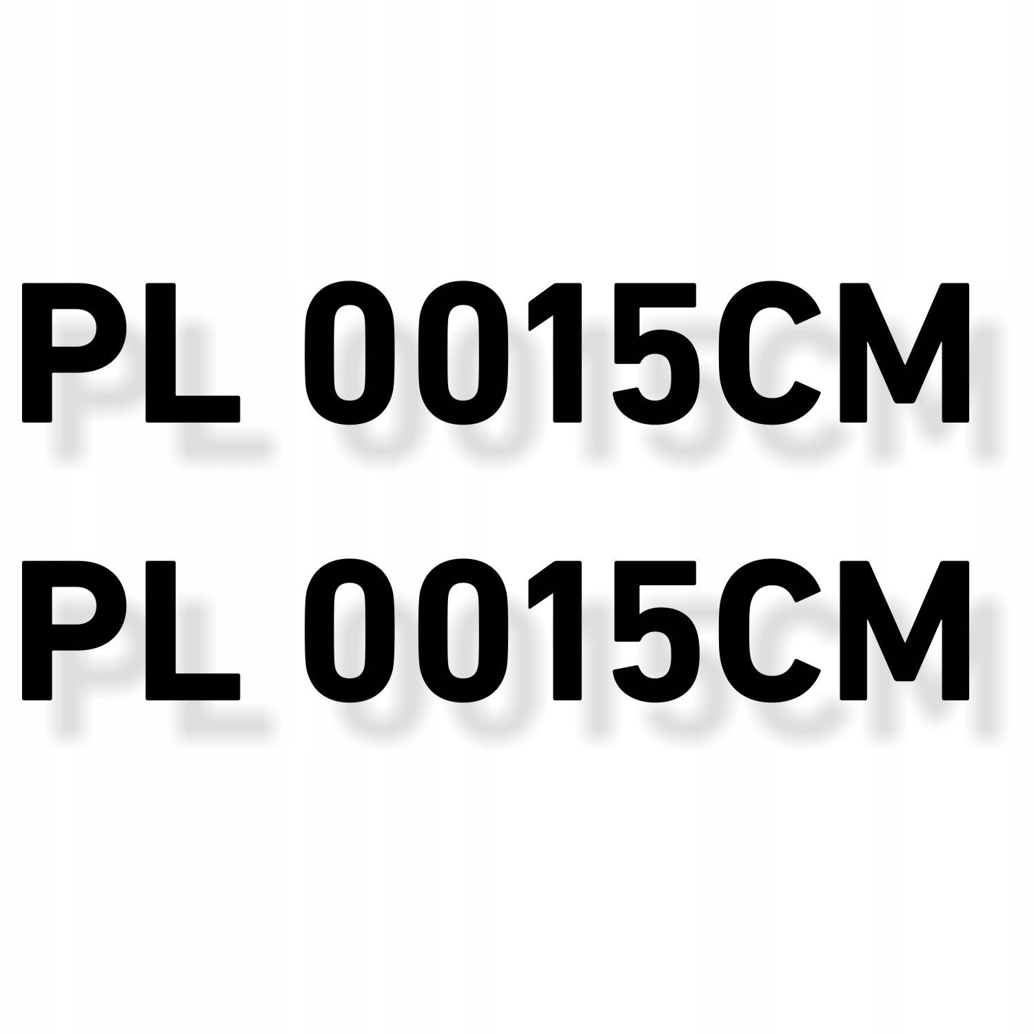2 X REGISTRATION NUMBER Self-adhesive stickers sailboat boat yacht 15 cm