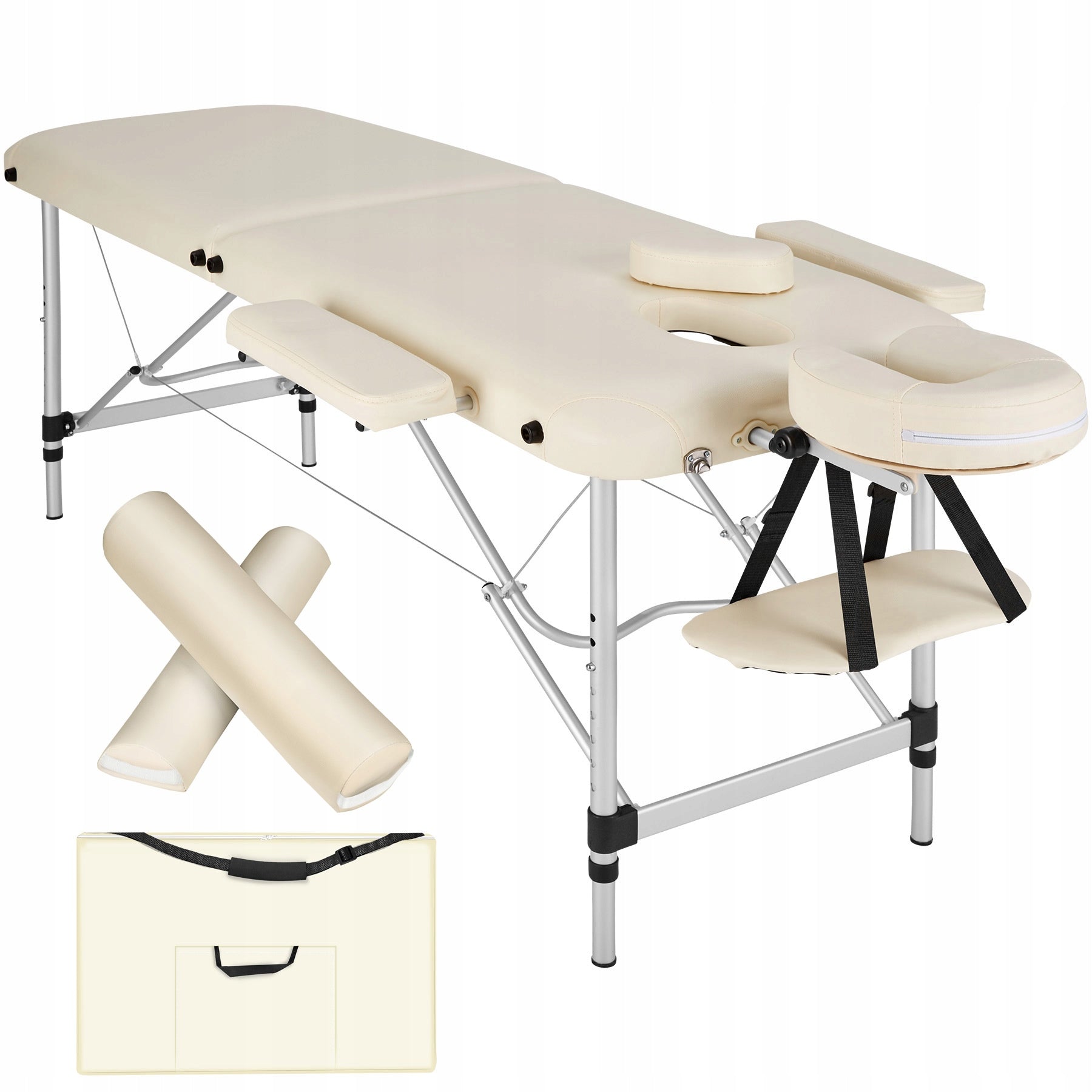 2-Zone Massage Bed with Rollers