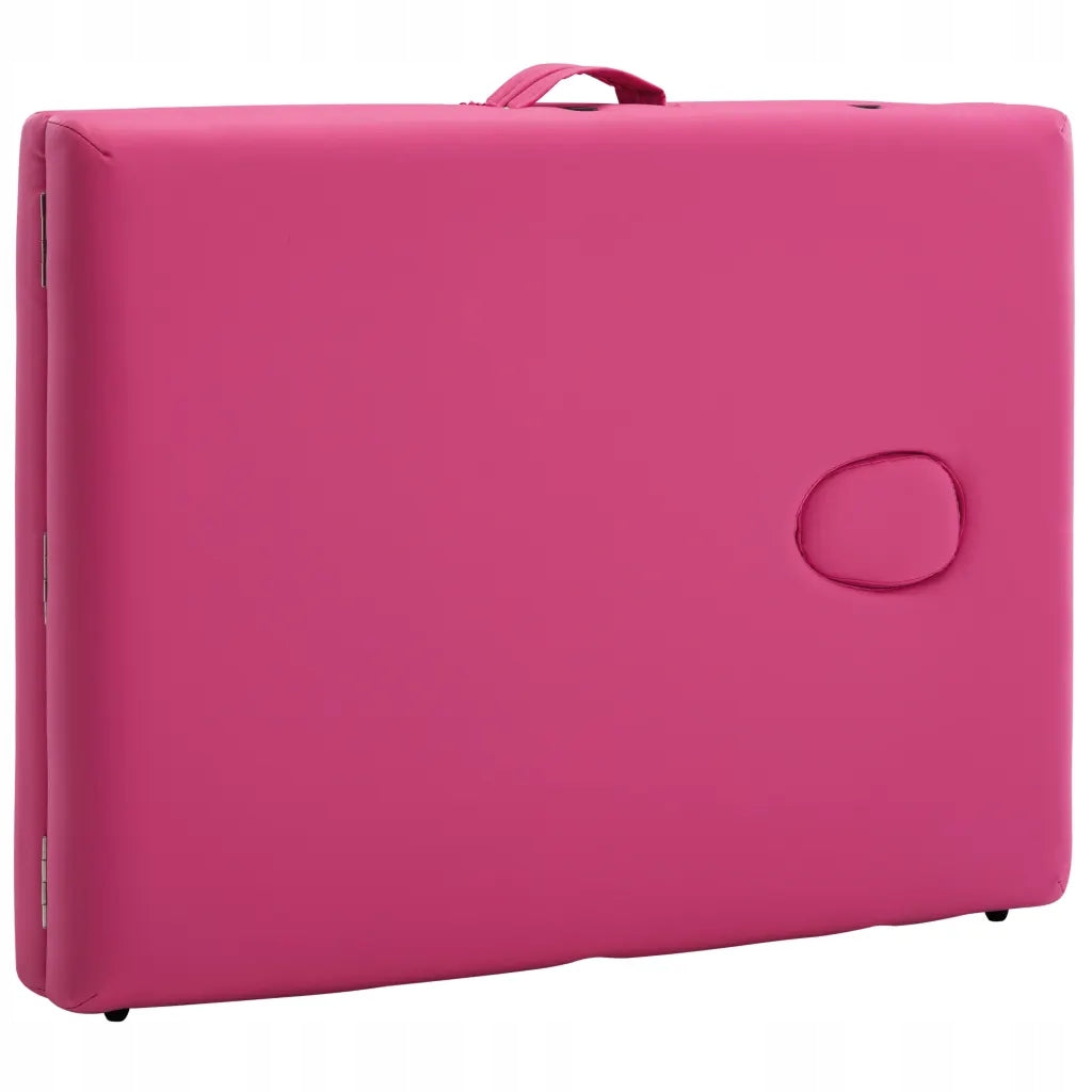 2-Zone Massage Table, Folding, Pink Tabletop width 90 cm