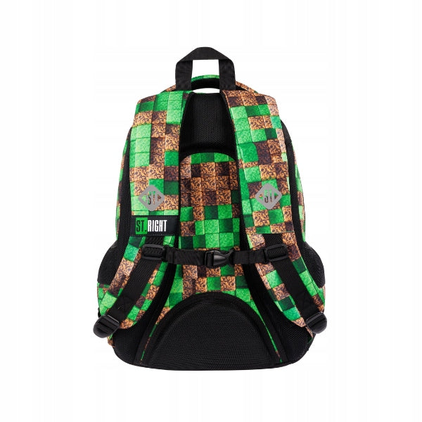 2-chamber school backpack St.Right PIXEL CUBES Manufacturer code bp-76
