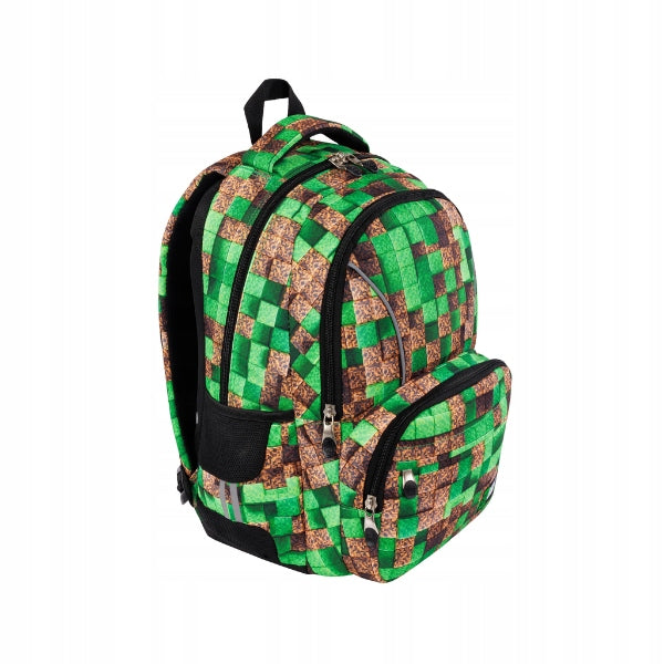 2-chamber school backpack St.Right PIXEL CUBES Packaging status original