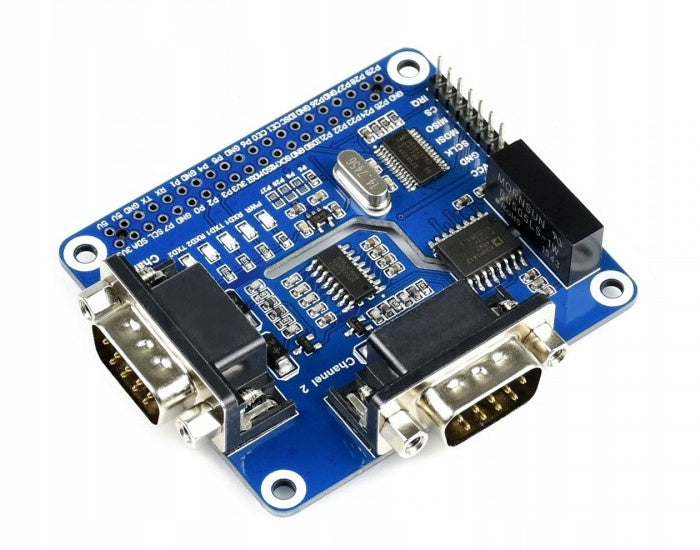 2-channel RS232 isolated, SPI HAT Raspberry Pi SKU: 17498